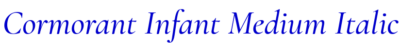 Cormorant Infant Medium Italic font